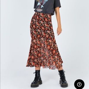 Floral maxi skirt
